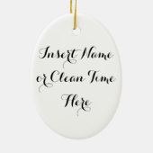 Das saubere Schritt-Erholungs-Zitatgeschenk der Keramikornament (Hinten)