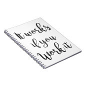 Das saubere Schritt-Erholungs-Zitatgeschenk der Notizblock (Rechte Seite)