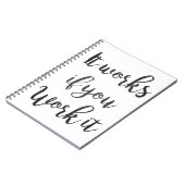 Das saubere Schritt-Erholungs-Zitatgeschenk der Notizblock (Linke Seite)