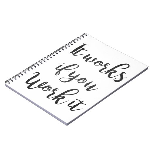 Das saubere Schritt-Erholungs-Zitatgeschenk der Notizblock (Linke Seite)