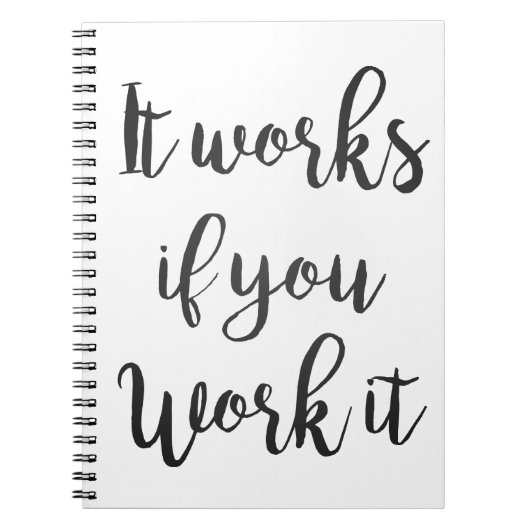 Das saubere Schritt-Erholungs-Zitatgeschenk der Notizblock (Vorderseite)