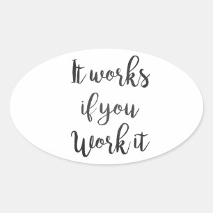 Das saubere Schritt-Erholungs-Zitatgeschenk der Ovaler Aufkleber