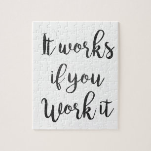 Das saubere Schritt-Erholungs-Zitatgeschenk der Puzzle