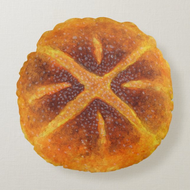 Das Sauerteig-Brot Rundes Kissen (Vorderseite)