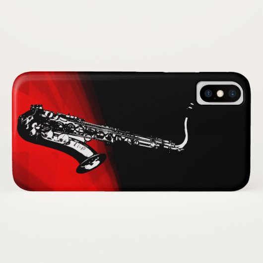 Das Saxophon für Saxophonisten Case-Mate iPhone Hülle (Rückseite (Horizontal))