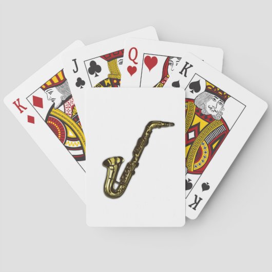 Das Saxophon Spielkarten (Rückseite)