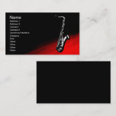 Das Saxophon Visitenkarte (Vorne/Hinten)