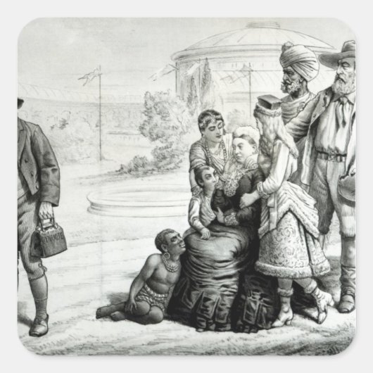 Das Scapegrace der Familie Quadratischer Aufkleber (Vorderseite)