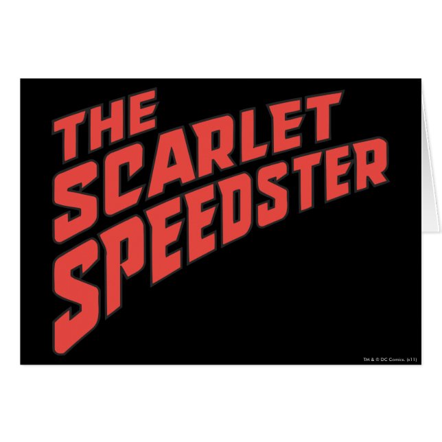 Das Scarlet Speedster-Logo (Vorderseite (Horizontal))