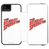 Das Scarlet Speedster-Logo Incipio iPhone Geldbeutel-Hülle (Folio Geöffnet)