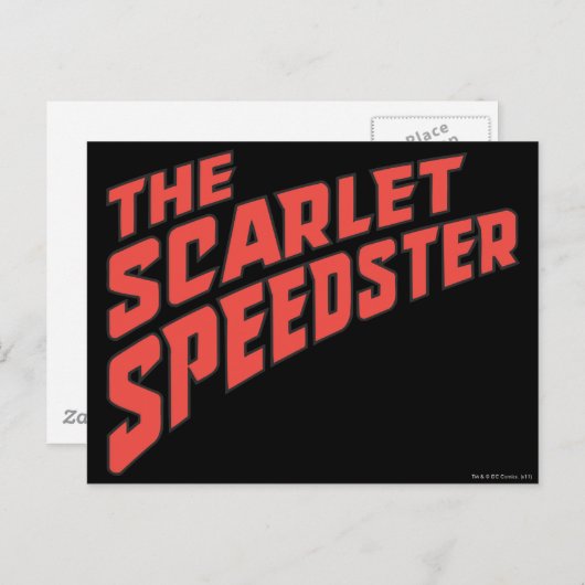 Das Scarlet Speedster-Logo Postkarte (Vorne/Hinten)