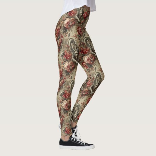 Das Scarlet Thicket - gotisch Viktorianisch Leggings (Rechts)