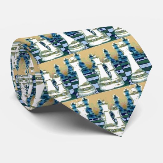 Das Schach-Spiel Krawatte (Gerollt)