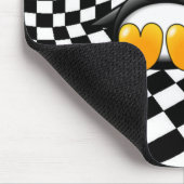Das Schachbrett-Albtraum eines Penguins Mousepad (Ecke)
