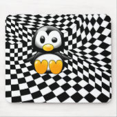 Das Schachbrett-Albtraum eines Penguins Mousepad (Vorne)