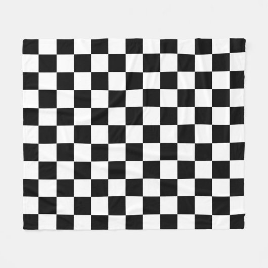 Das Schachbrett Flag Sport Design Fleecedecke (Vorderseite (Horizontal))