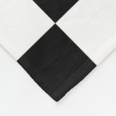 Das Schachbrett Flag Sport Design Fleecedecke (Ecke)