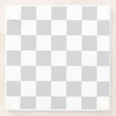 Das Schachbrett Flag Sport Design Glasuntersetzer (Rückseite)
