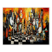 Das Schachspiel Poster (Vorderseite)