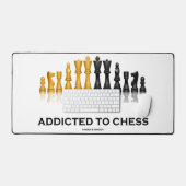 Das Schachspiel (Schach-Spaß-Sprichwort) Schach-Se Schreibtischunterlage (Tastatur & Maus)