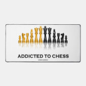 Das Schachspiel (Schach-Spaß-Sprichwort) Schach-Se Schreibtischunterlage (Vorderseite)