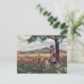 Das Schaf ausschalten Postkarte (Stehend Vorderseite)