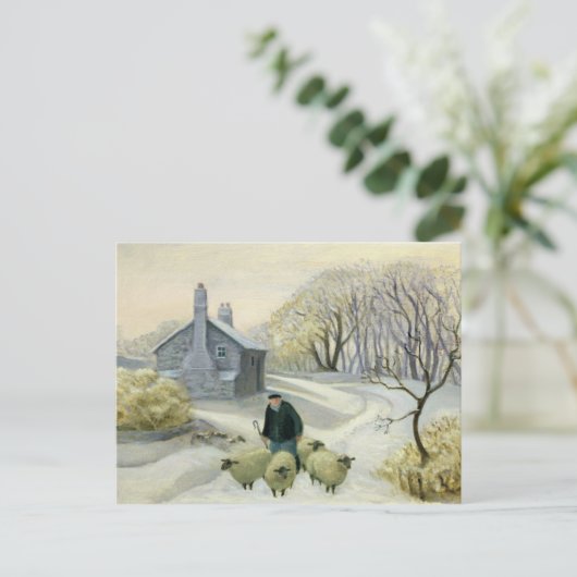 Das Schaf führen Postkarte (Stehend Vorderseite)