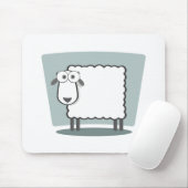 DAS Schaf zum Quadrat Mousepad (Mit Mouse)