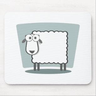 DAS Schaf zum Quadrat Mousepad