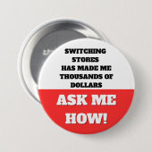 DAS SCHALTEN VON GESCHÄFTEN HAT MICH ZU TAUSENDEN  BUTTON (Vorne & Hinten)