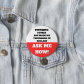 DAS SCHALTEN VON GESCHÄFTEN HAT MICH ZU TAUSENDEN  BUTTON (Beispiel)