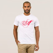 Das Scharlachrot Buchstabe- T-Shirt (Vorne ganz)