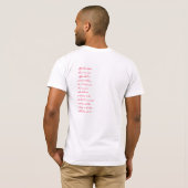 Das Scharlachrot Buchstabe- T-Shirt (Schwarz voll)