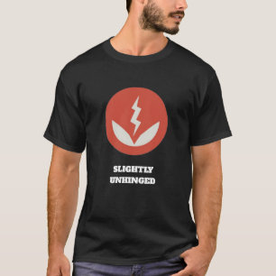 Das Scharnier leicht aus den Angeln gehobenes ikon T-Shirt