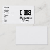 das Schaufeln kacken Visitenkarte (Vorne/Hinten)