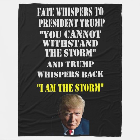 DAS SCHEITERN VON WHISPERS AN PRÄSIDENT TRUMP FLEECEDECKE (Vorderseite)