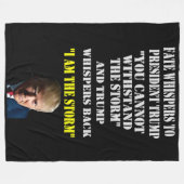 DAS SCHEITERN VON WHISPERS AN PRÄSIDENT TRUMP FLEECEDECKE (Vorderseite (Horizontal))