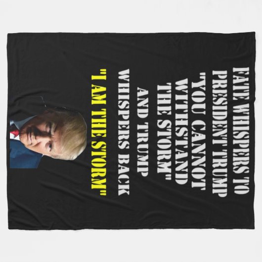 DAS SCHEITERN VON WHISPERS AN PRÄSIDENT TRUMP FLEECEDECKE (Vorderseite (Horizontal))