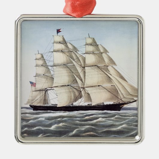 Das Scherer-Schiff "Fliegen-Wolke " Silbernes Ornament (Vorne)