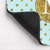 Das schicke bezaubernde Gold und das Blau Mousepad (Ecke)