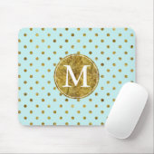 Das schicke bezaubernde Gold und das Blau Mousepad (Mit Mouse)