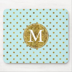 Das schicke bezaubernde Gold und das Blau Mousepad