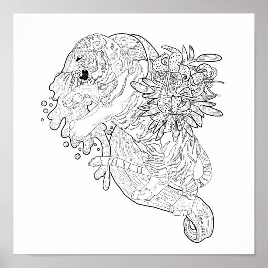 Das Schicksal auf der Tiger-Seite Poster (Vorne)