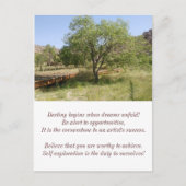 Das Schicksal beginnt.. Grußkarte Postkarte (Vorderseite)