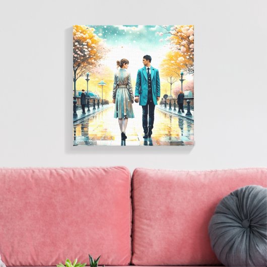 Das Schicksal brachte uns zusammen Leinwanddruck (Insitu (Wohnzimmer))