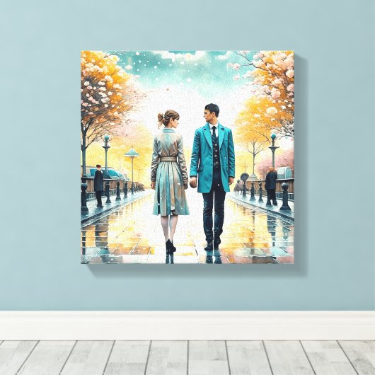 Das Schicksal brachte uns zusammen Leinwanddruck (Insitu (Holzboden))