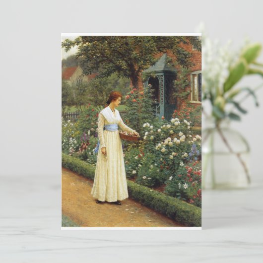 Das Schicksal der Rose Ölgemälde Einladung (Stehend Vorderseite)