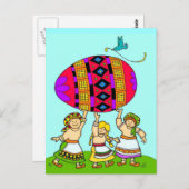 Das Schicksal der ukrainischen Volkskunst Postkarte (Vorne/Hinten)