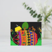 Das Schicksal der Weltukrainer-Volkskunst Feiertagspostkarte (Stehend Vorderseite)