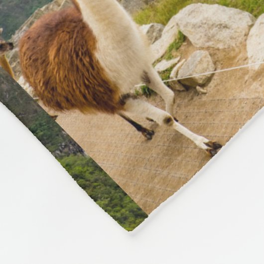 Das Schicksal des benutzerdefinierten Llama-Tieres Fleecedecke (Ecke)